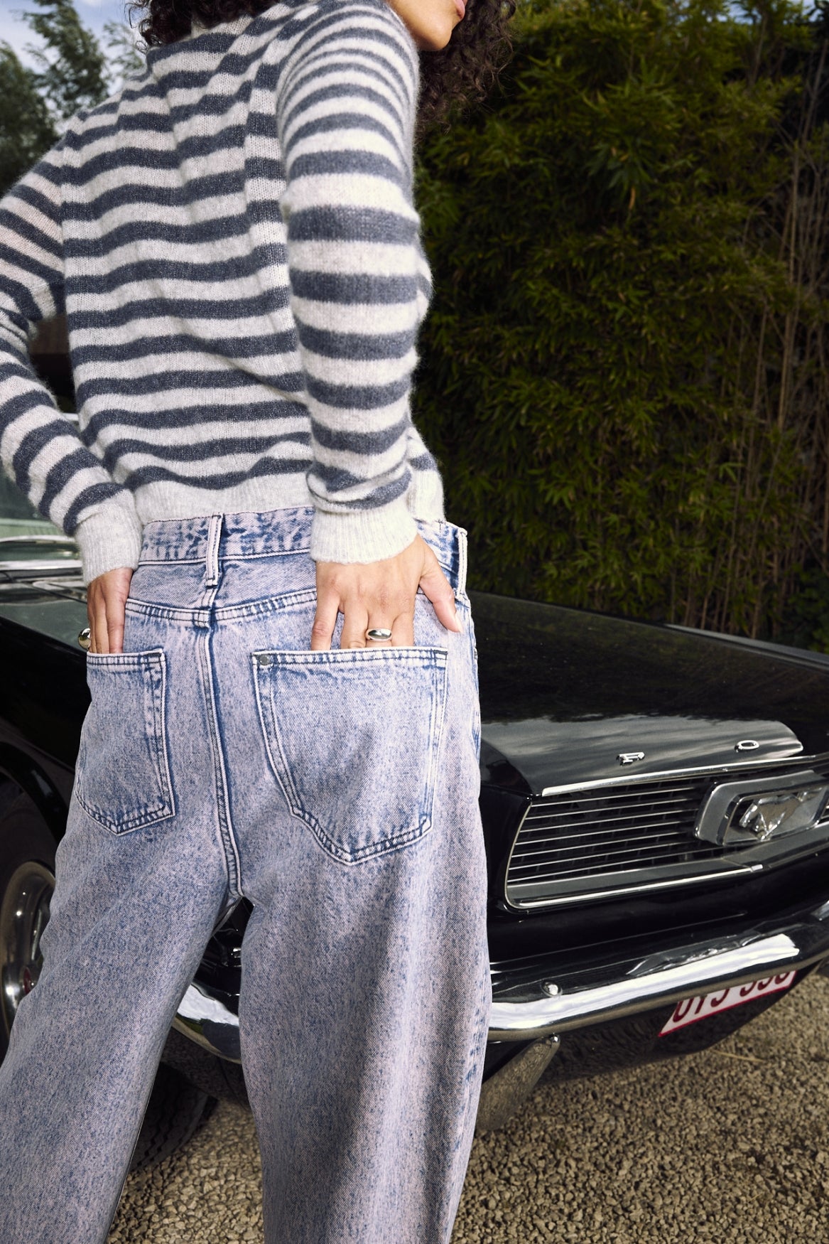 AMARA STRIPE MALOU CARDI 