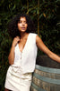 BEACH BUM WAISTCOAT | ORGANIC WHITE
