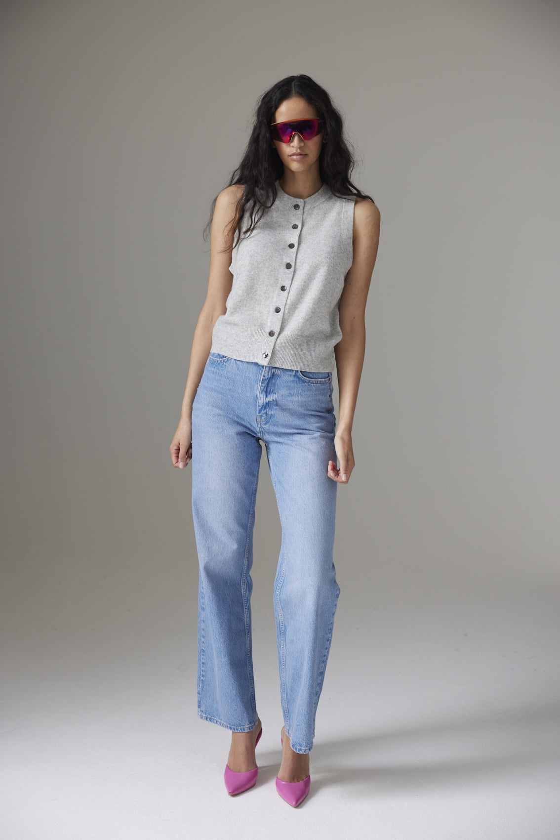 STEVIE BUTTON-UP TANK