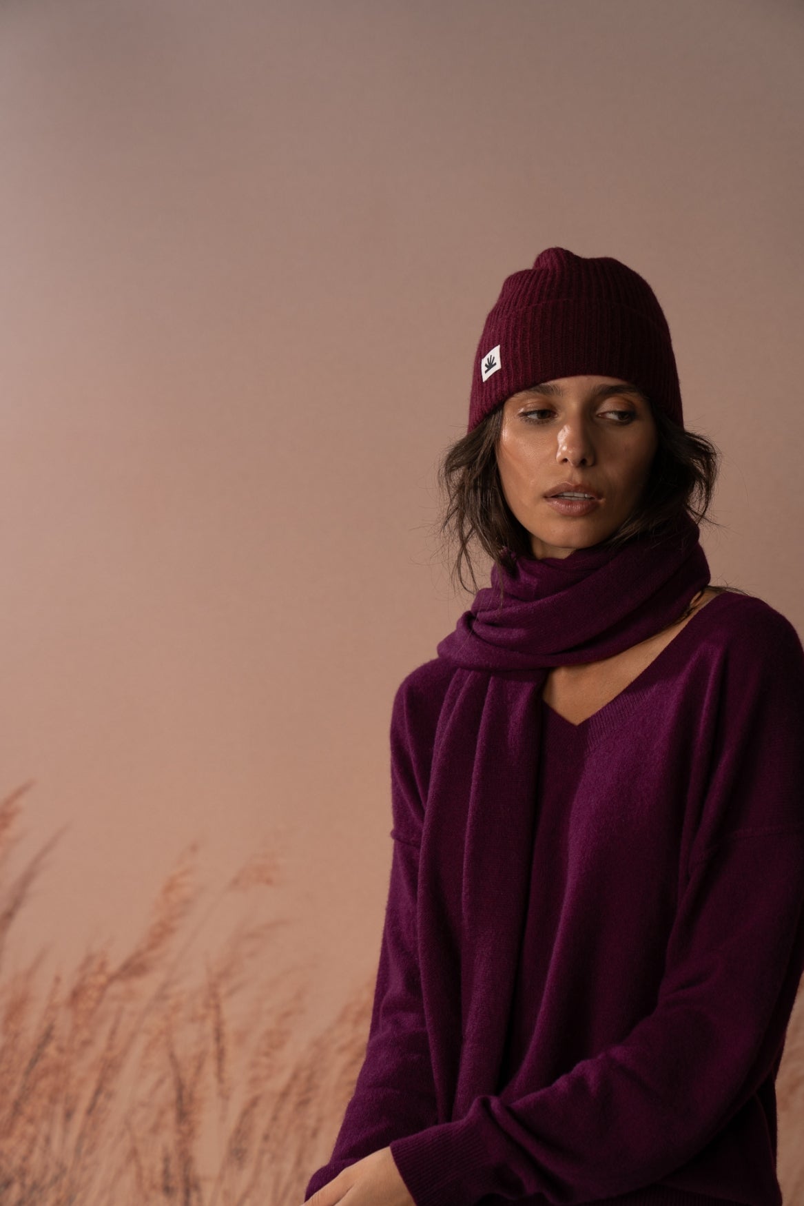 MAYA RIBBED BEANIE 