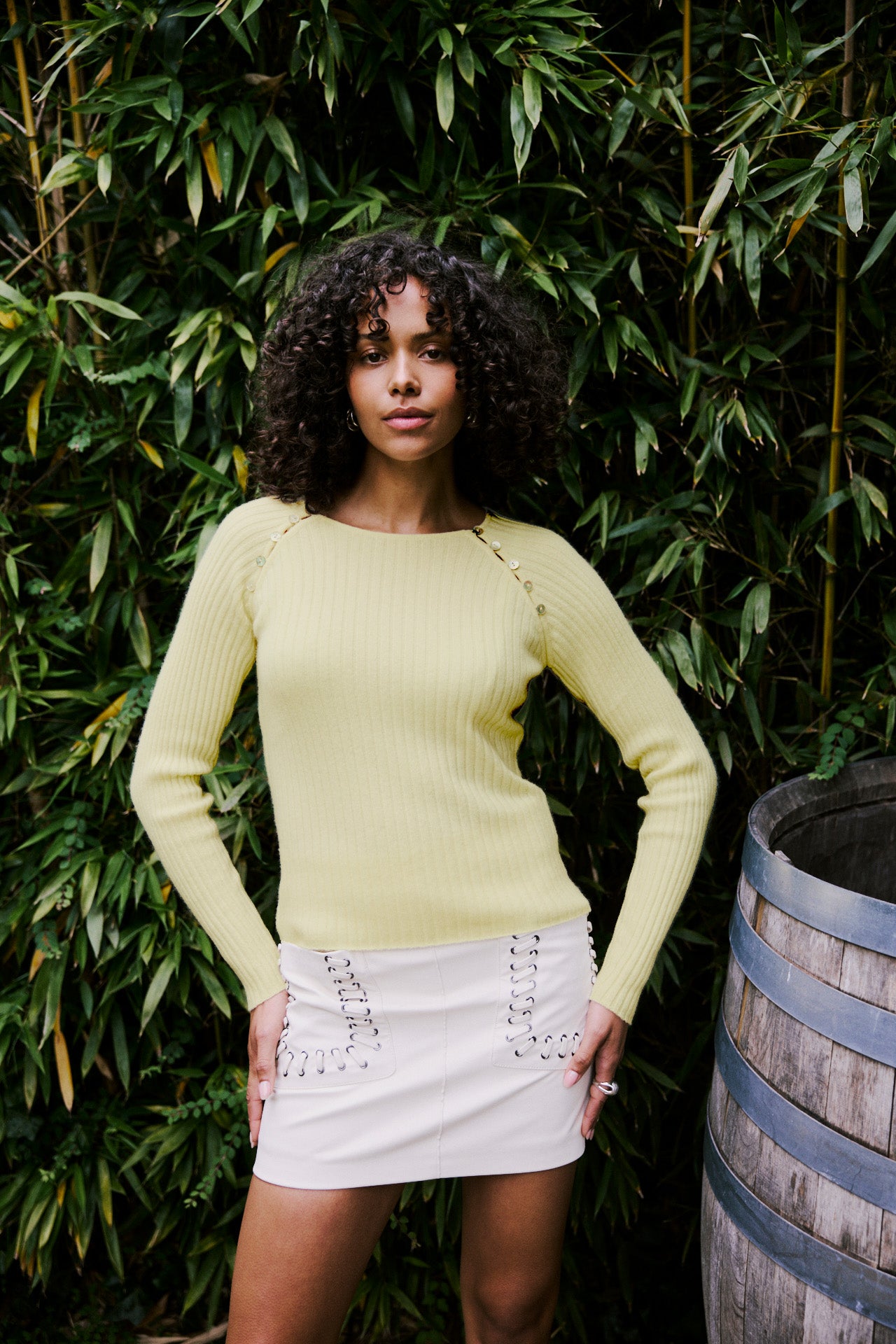 RETRO WAVE BUTTON CREW 